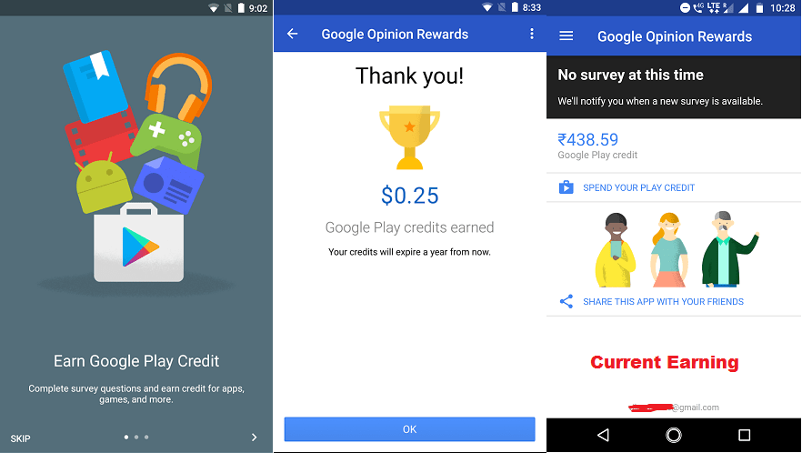 Google Opinion Rewards App