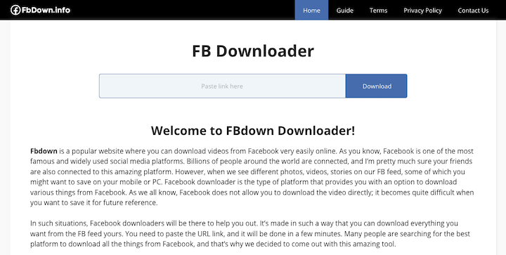 Facebook Video Downloader 6.17.6 download the last version for iphone