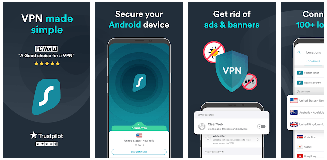 Surf Shark VPN - Secure VPN App