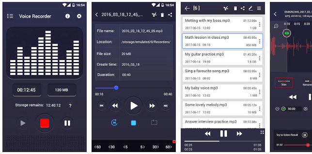 smart recorder for android add recording time