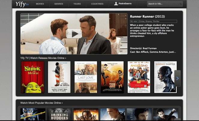 YiFy TV App