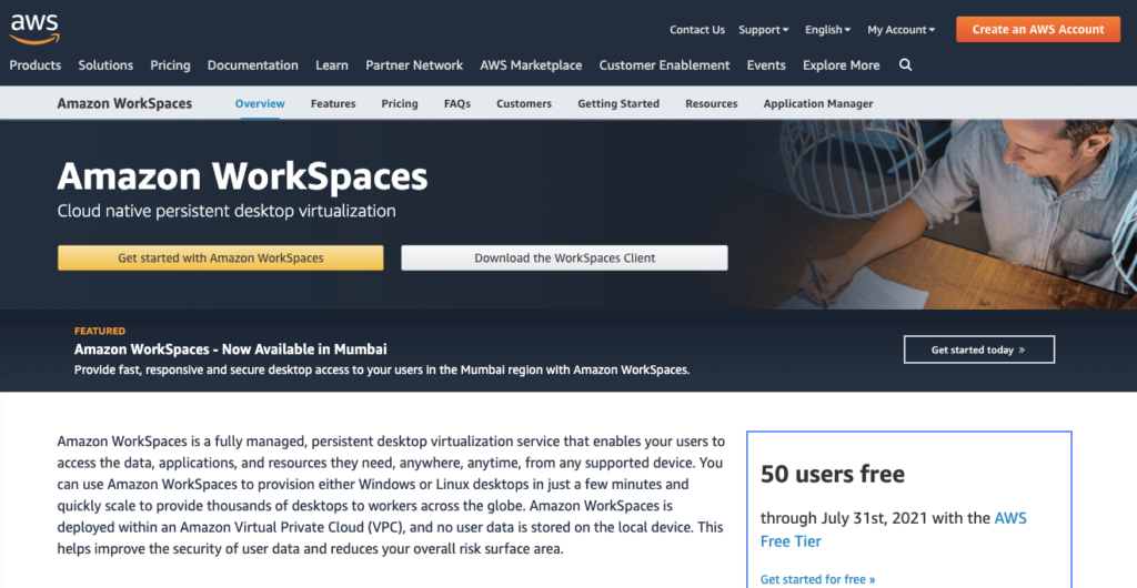 Amazon Workspaces AWS