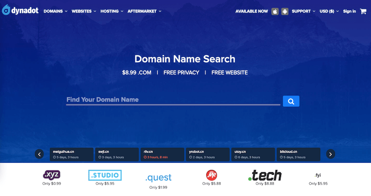 Dynadot for Domain name