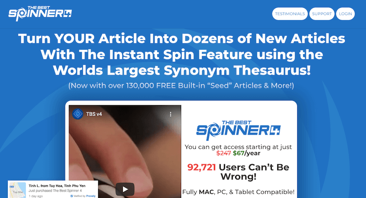 article spinner software for mac