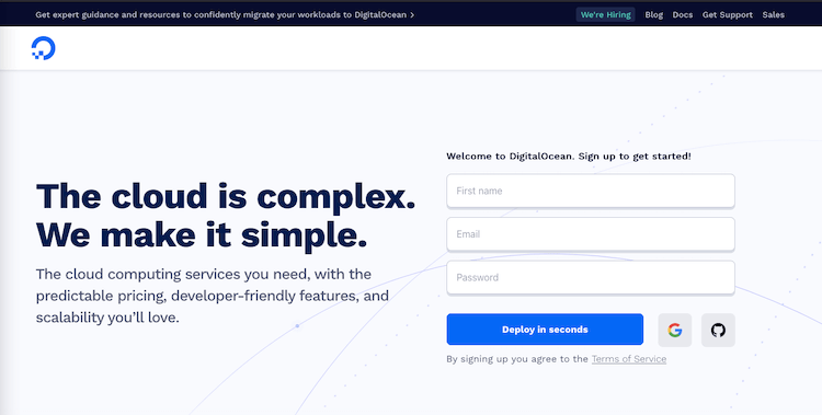 DigitalOcean Cloud Hosting