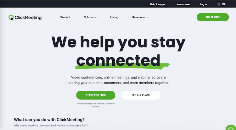 Clickmeeting Conferencing