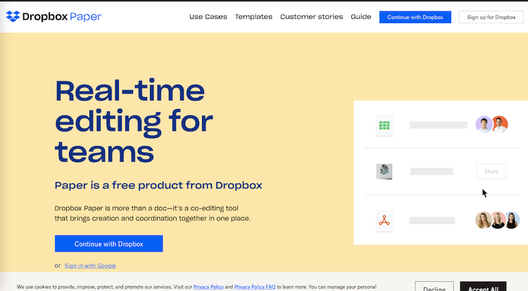 Dropbox Paper