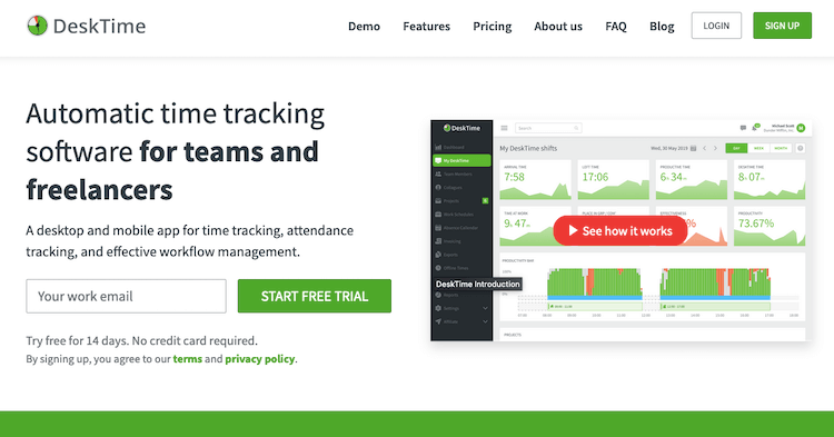 Desktime Tracking Software